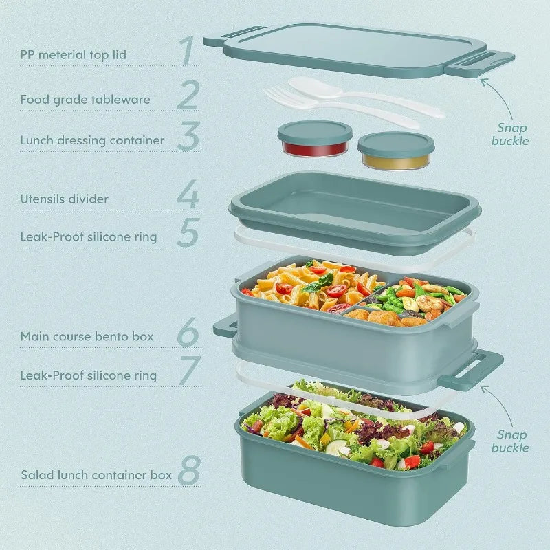 3 Layers All-in-One Large Bento Box