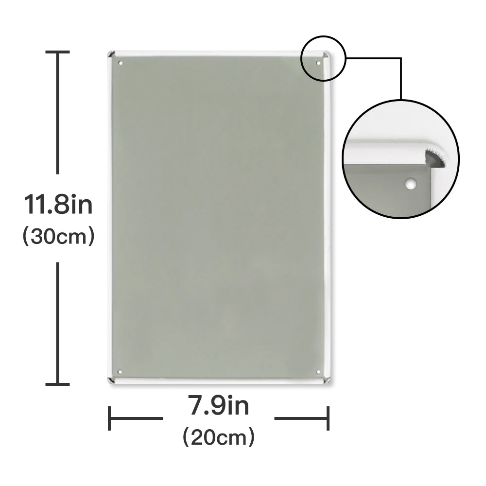 1 Piece Riding Tin Sign Decor