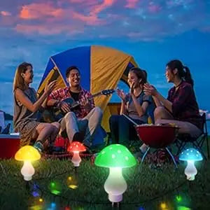 8pcs/set Outdoor Mushroom Solar Garden Lights