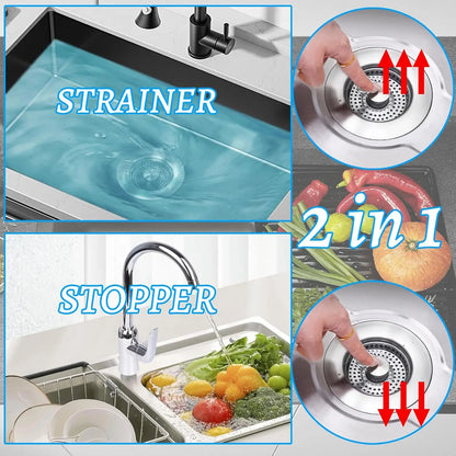3 in 1 Universal Kitchen Sink Drain Strainer