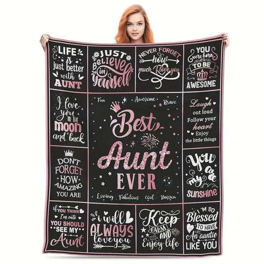 Soft Plush Cozy Aunt Blanket