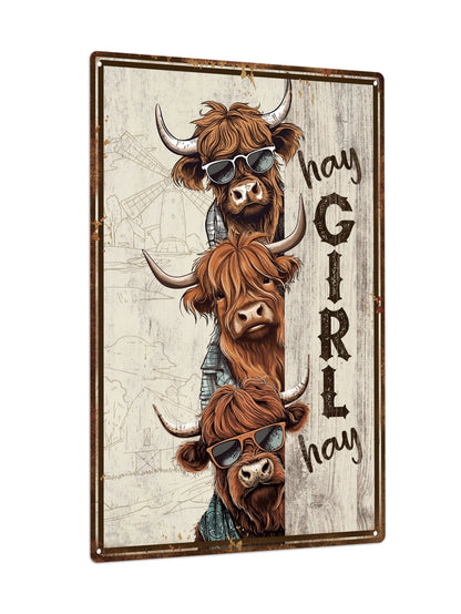1 pc Yak Metal Tin Sign