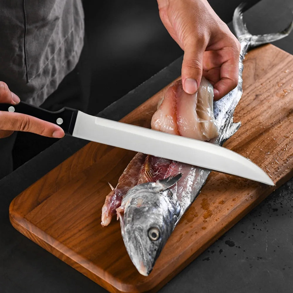 15pcs Kitchen Knife Set with Solid Wood Holder