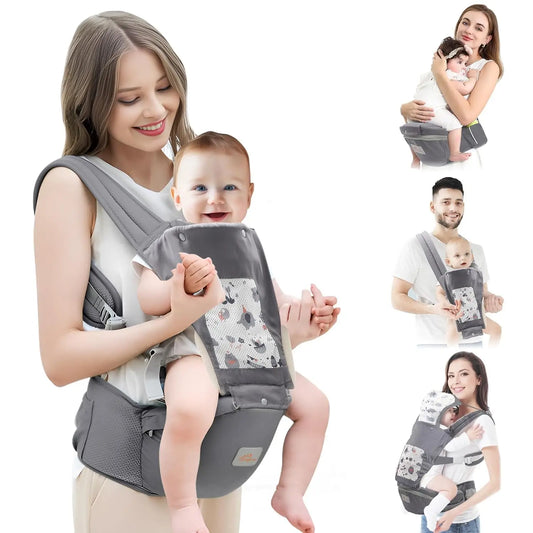 All Position Newborn to Toddler Baby Carrier with Hood