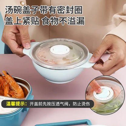 Children's Dividing Plate Cartoon Lunch Box Set