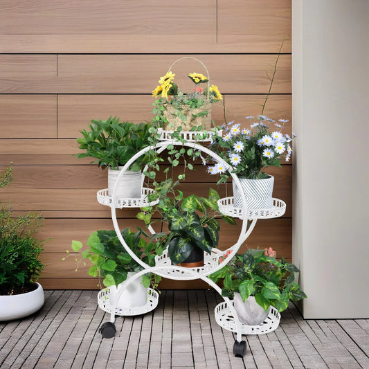 Metal Rolling Plant/Pot Stand