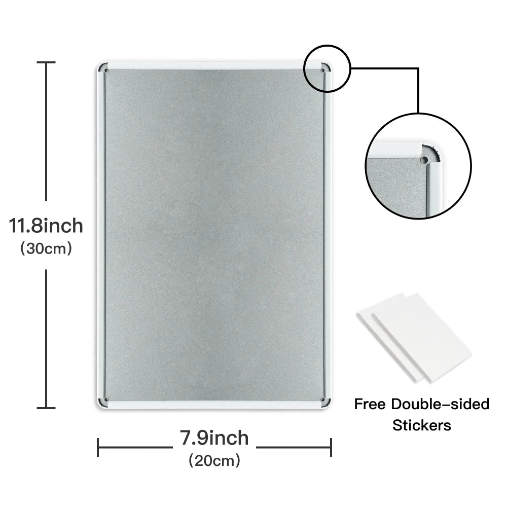 1pc Toilet Rules Metal Plaque Decor