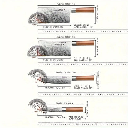 4-Piece Ultra-Sharp Japanese Chef Knife Set
