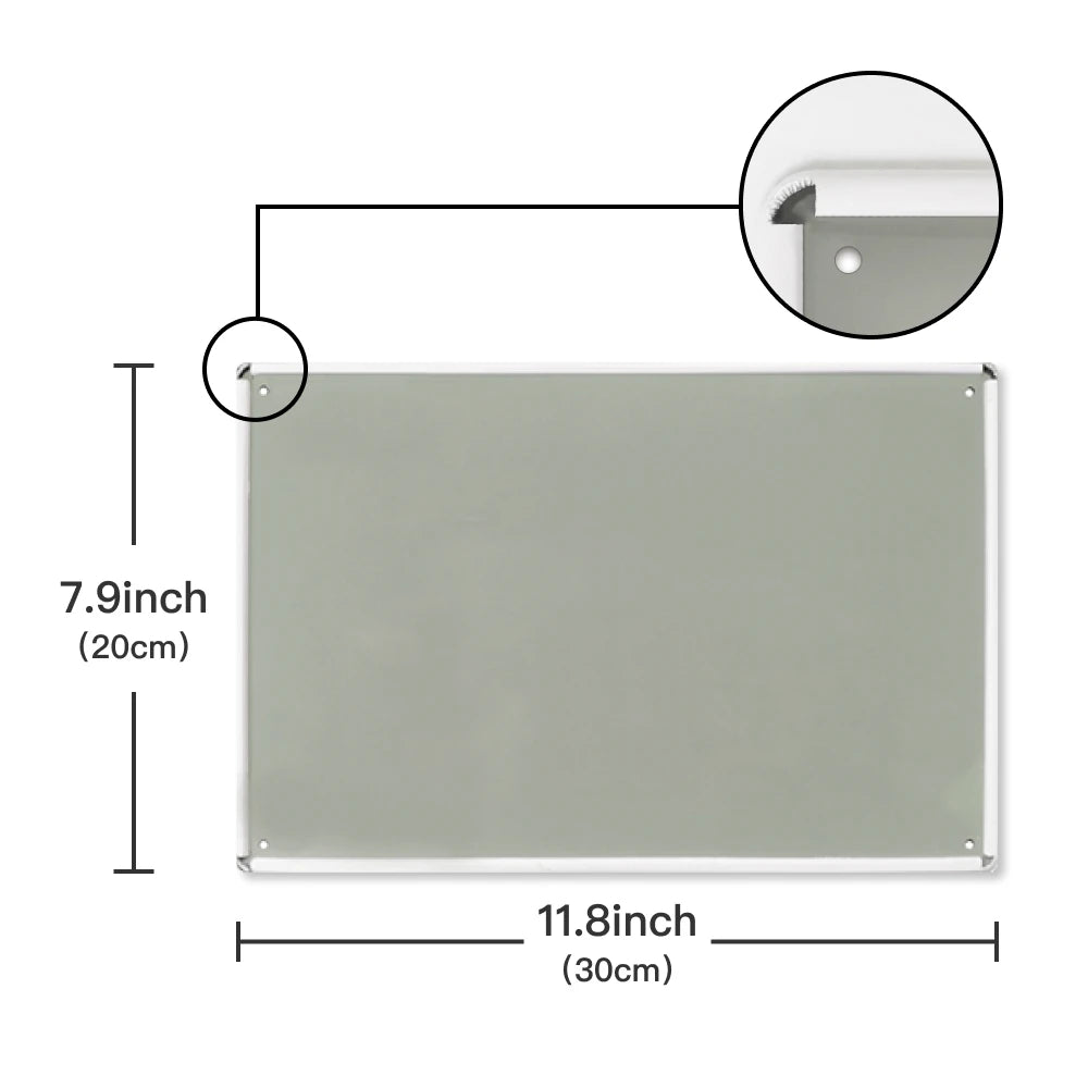 1PC Alcohol Decor Metal Sign