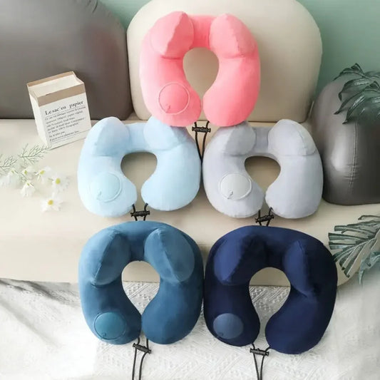 U-Shaped Comfortable Self-inflating Air Pillow