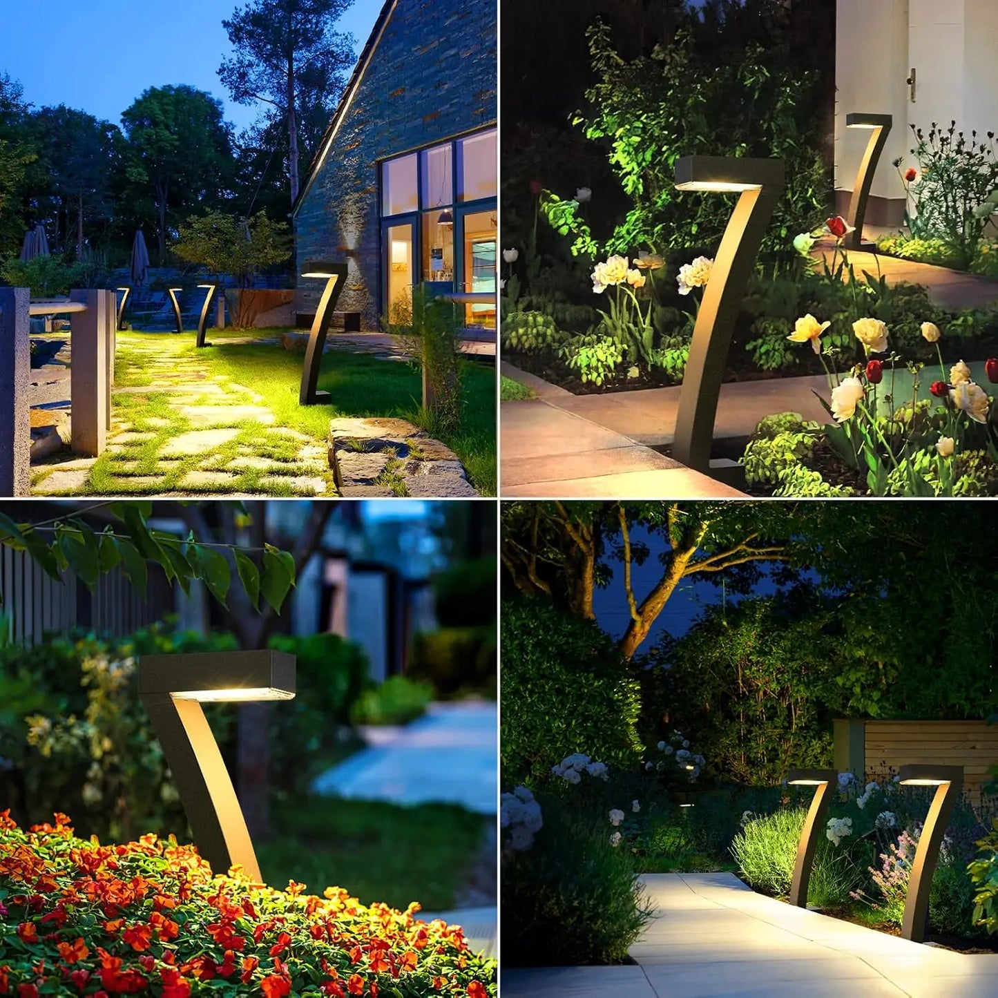 6/12 Pack Bright Solar Outdoor Lights Pathway