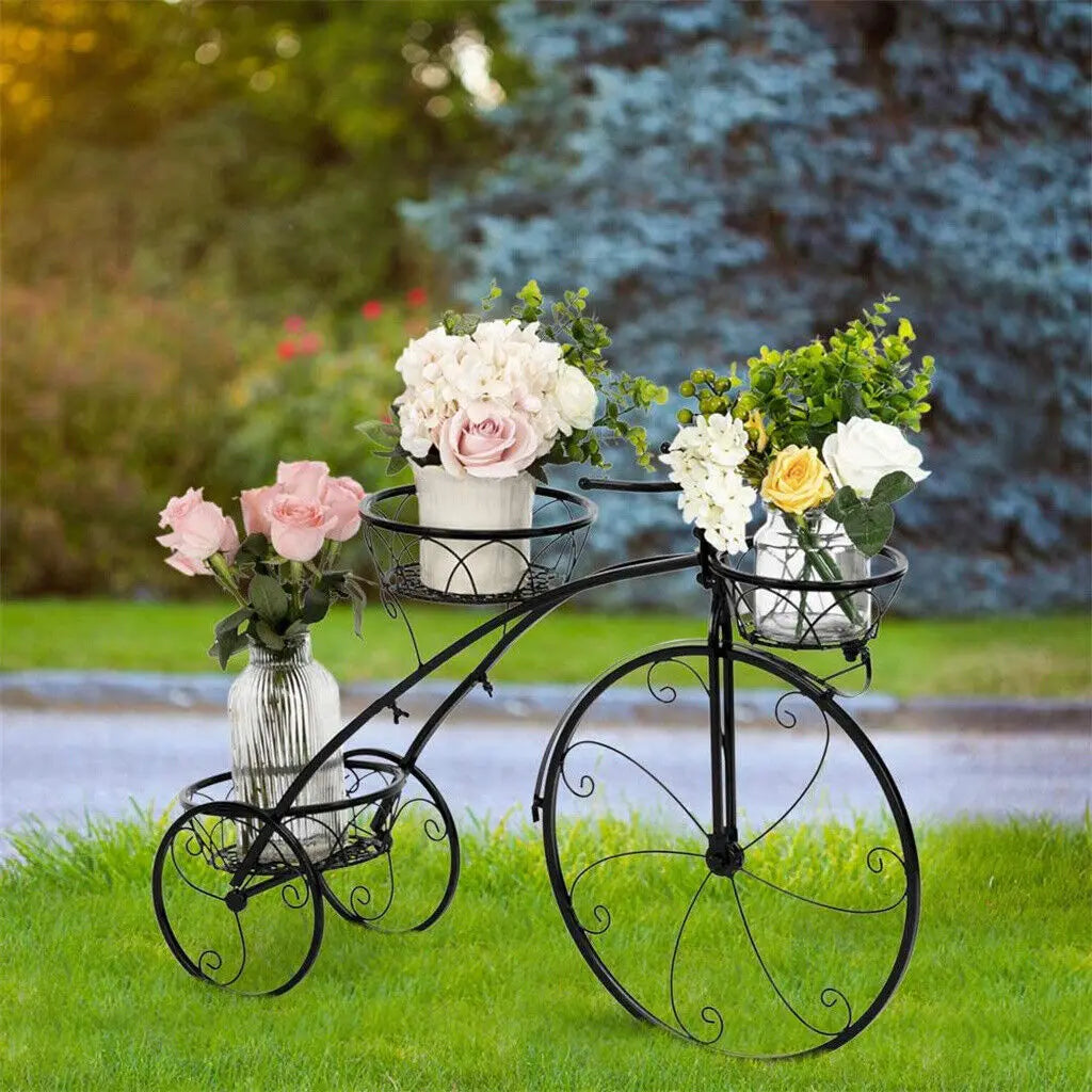 3 Tier Metal Tricycle Plant Stand