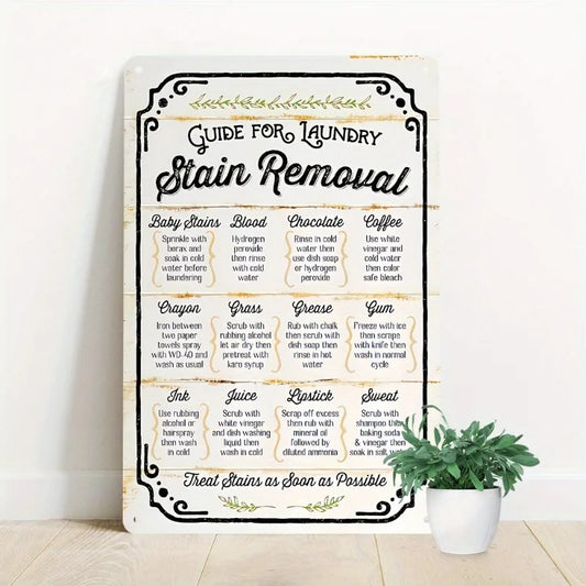 Antique Iron Laundry Guide Plate Metal  Artwork