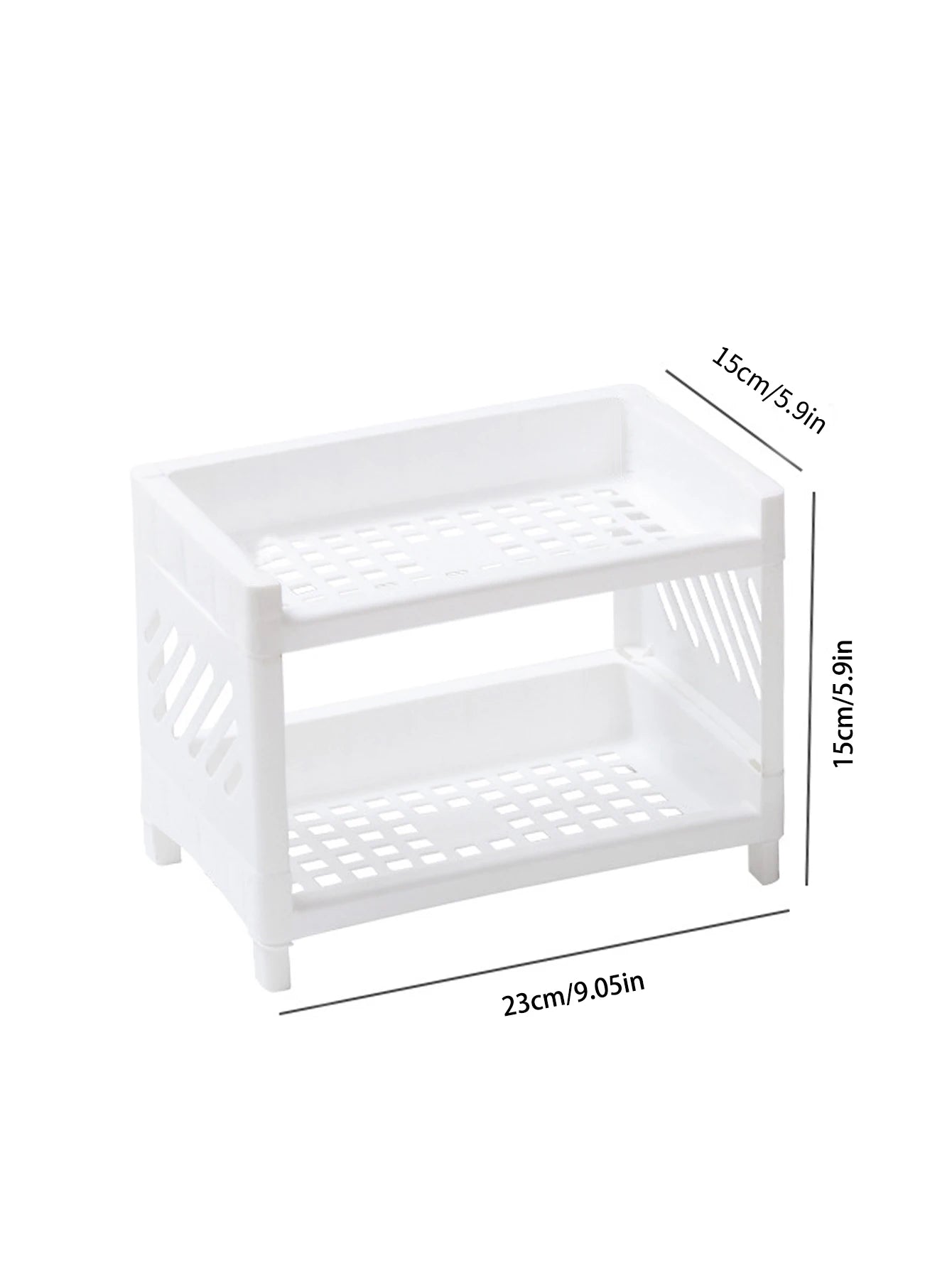 1pc Desktop Double-layer Storage Rack