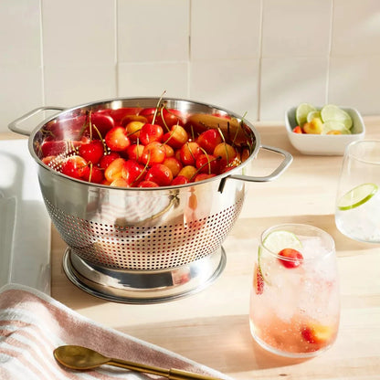 3qt Stainless Steel Colander Bowl with Handles