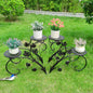 Elegant Metal Art Display Plant Stand