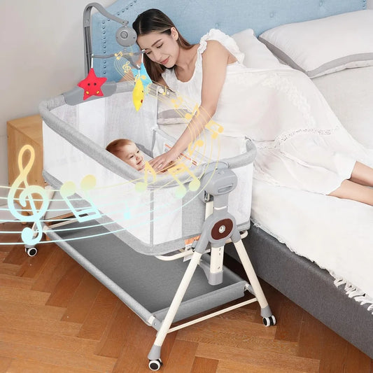 3 in 1 Baby Rocking Bassinet w/Musical and Toys