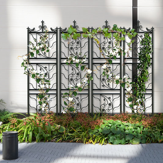 71 inch Garden Trellis Decorative Metal Fence