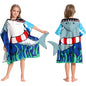 Kids Dinosaur Shark Bathrobe Hooded Towel