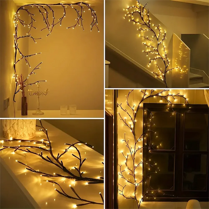 Lighting Light String Solar Tree and Vine Lamp