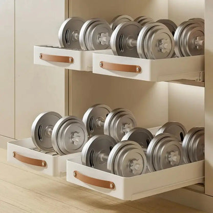 Pull out Cabinet Organizer Fixed with Adhesive Nano Film