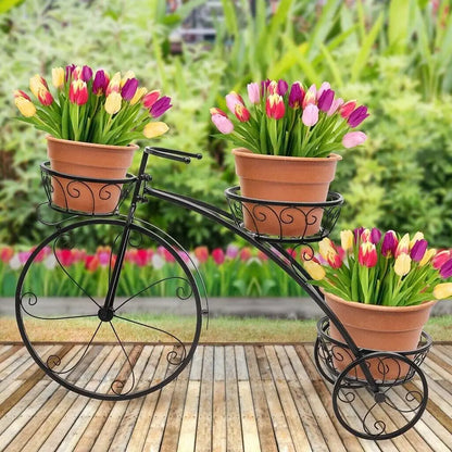 3 Tier Metal Tricycle Plant Stand