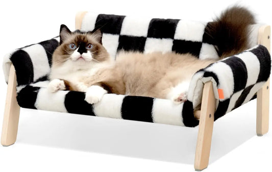 Wooden Indoor Elevated Cat Couch