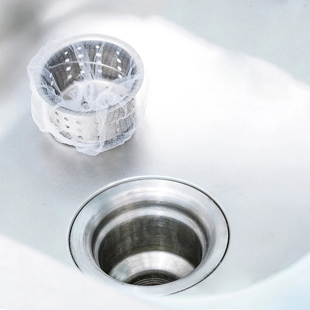 100 Pcs Sink Net Strainer Filter Bags