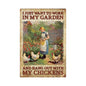 1PC Chicken Metal Tin Sign 7.8 X 11.8 Inches
