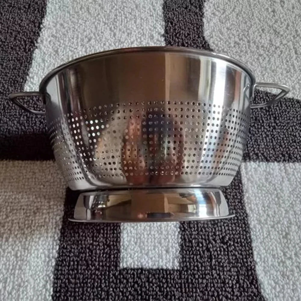 3qt Stainless Steel Colander Bowl with Handles