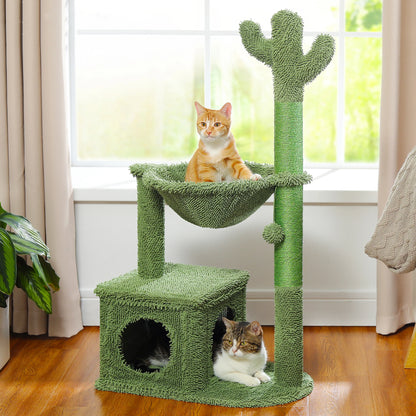 Unique 4-in-1 Cactus Cat Tree