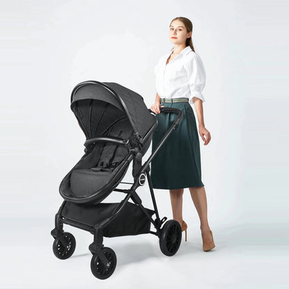 2-in-1 Baby Stroller, Folding & Baby Removable Footmuff