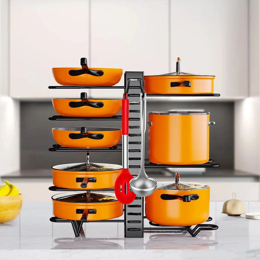 8-layer Storage Rack for Pots and Pans