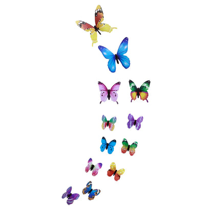 12pcs Luminous Butterfly Decal Wall Stickers