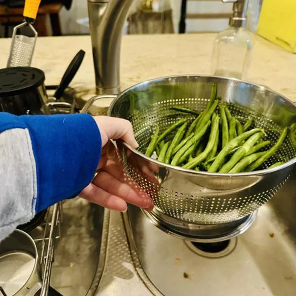 3qt Stainless Steel Colander Bowl with Handles