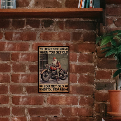 1 Piece Riding Tin Sign Decor