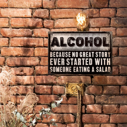 1PC Alcohol Decor Metal Sign