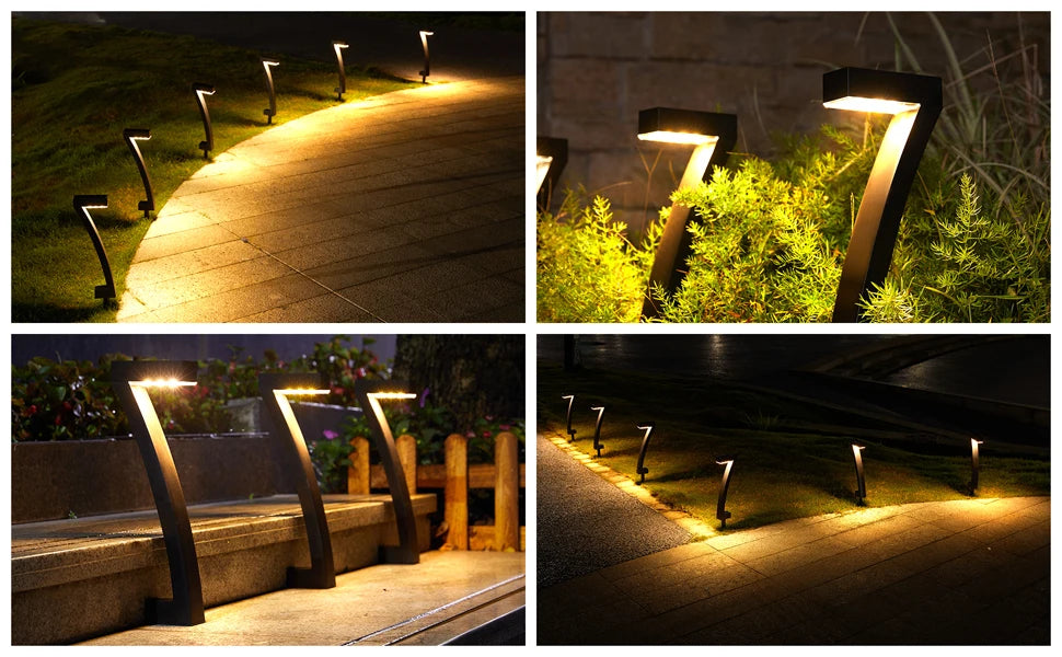 6/12 Pack Bright Solar Outdoor Lights Pathway