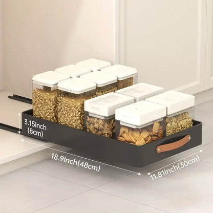 Pull out Cabinet Organizer Fixed with Adhesive Nano Film