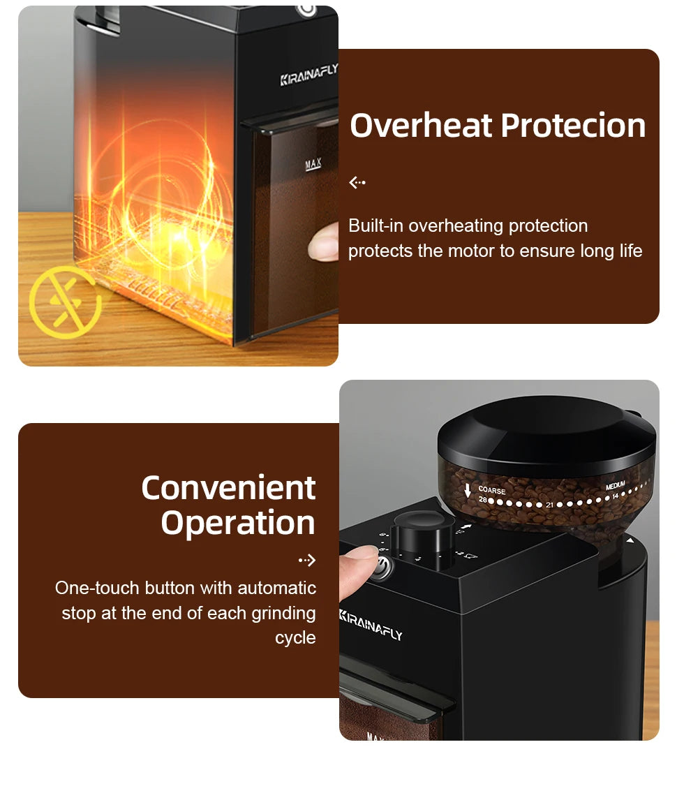 Automatic Electric Coffee Bean Grinder