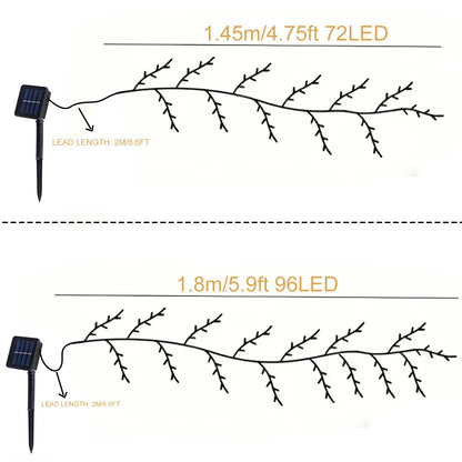 Lighting Light String Solar Tree and Vine Lamp
