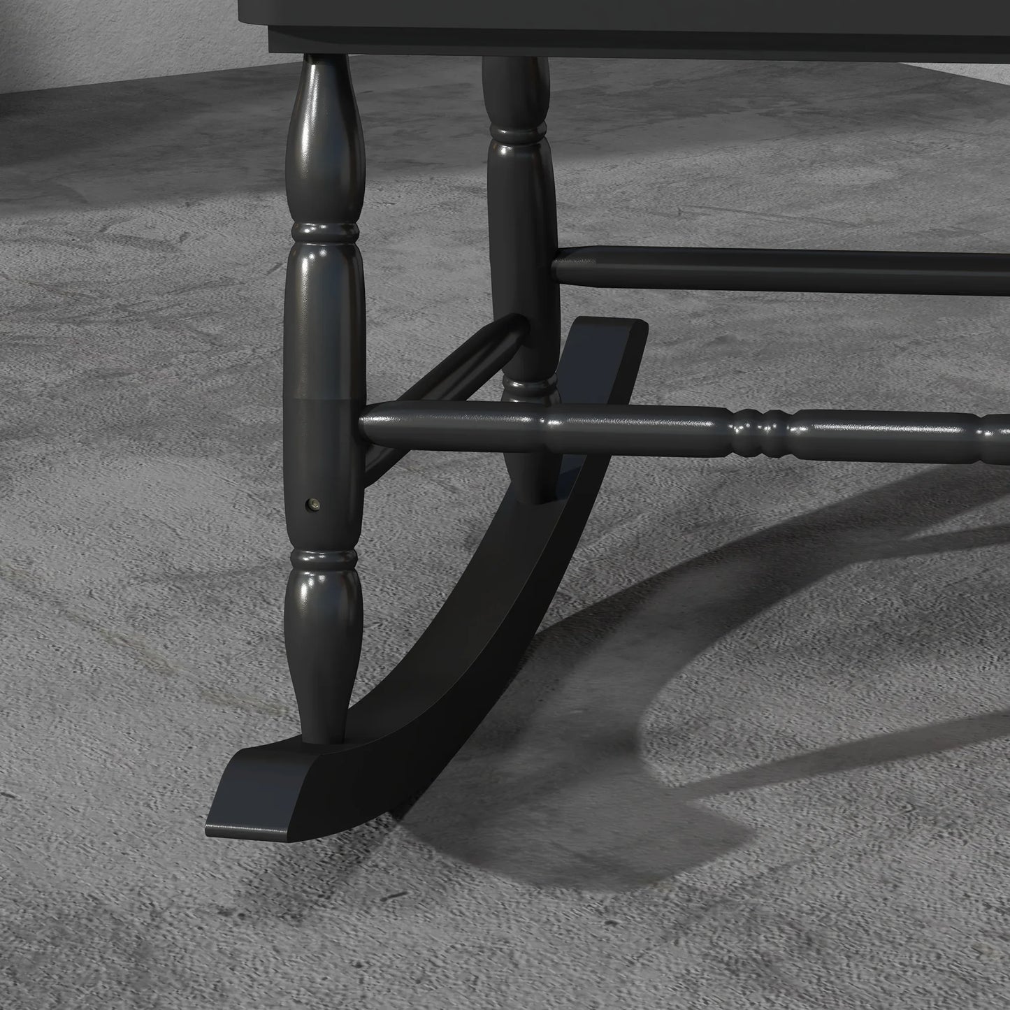 Wood Rocking Chair with High Back