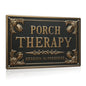 PORCH THERAPY Metal Tin Sign Decor