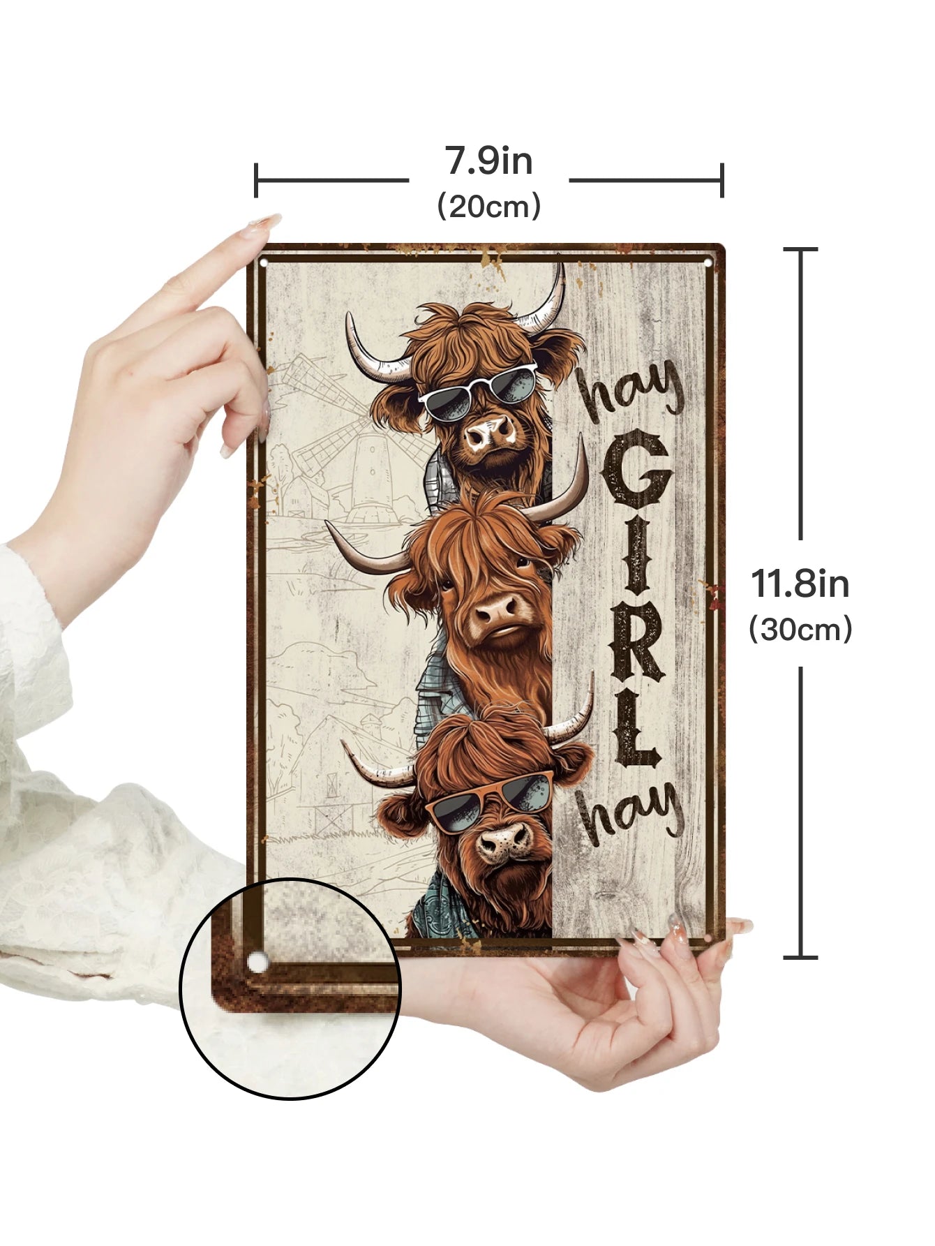 1 pc Yak Metal Tin Sign