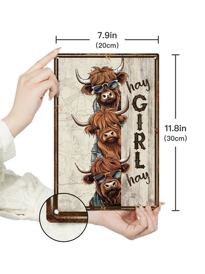 1 pc Yak Metal Tin Sign