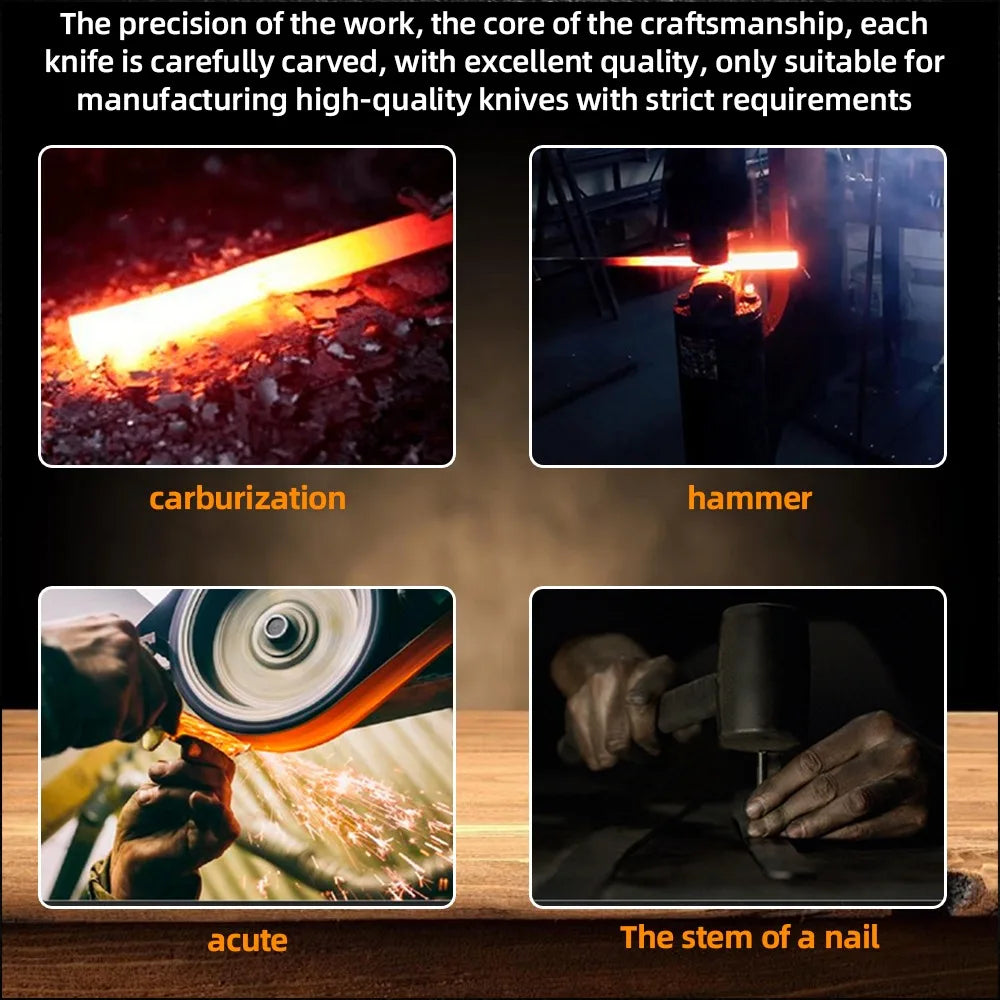 15pcs Kitchen Knife Set with Solid Wood Holder