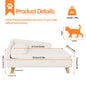 Luxury Elevated Pet Sofa Bed with Backrest