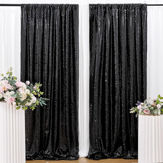Sequin Backdrop Curtain 2 Panels 2FTx8FT