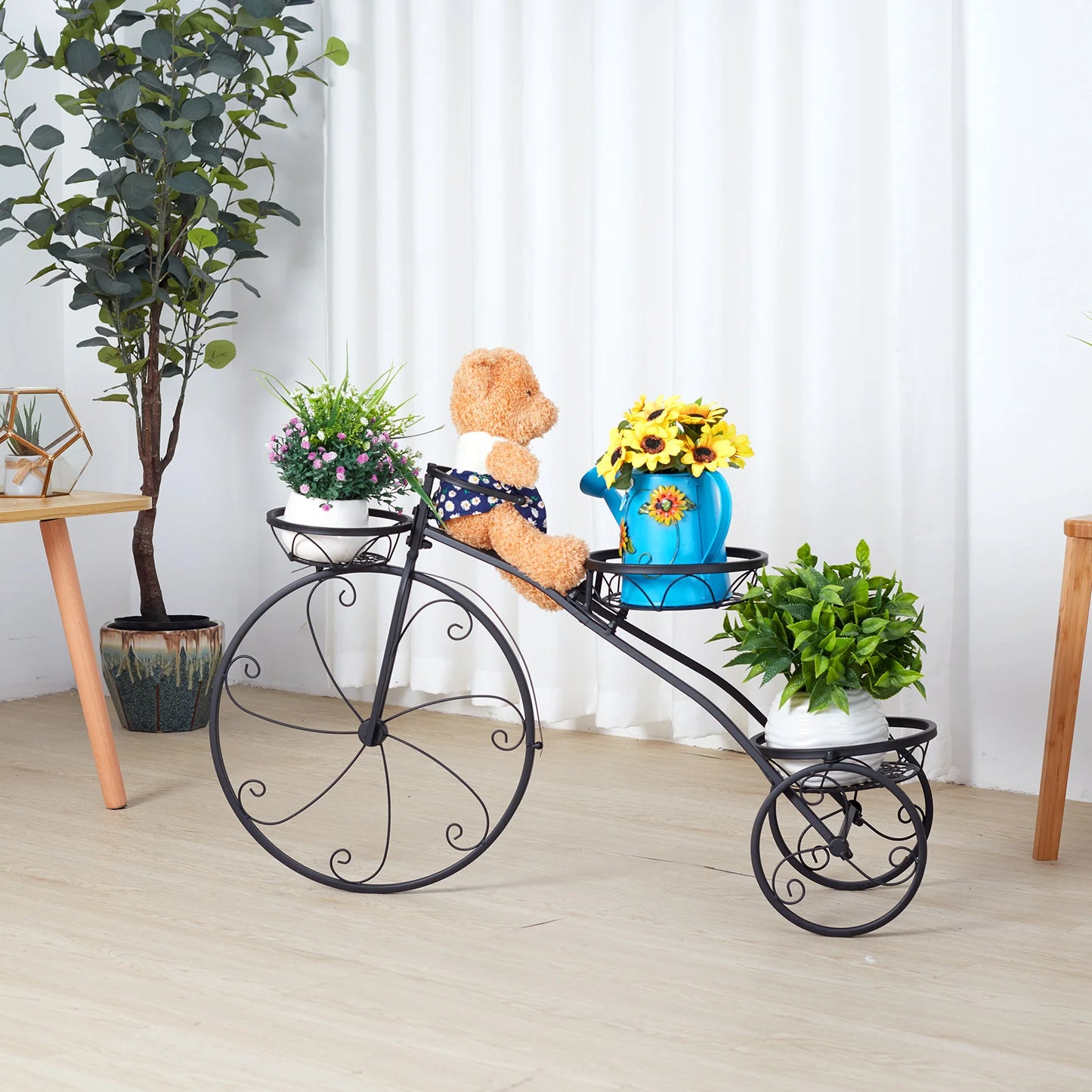 3 Tier Metal Tricycle Plant Stand