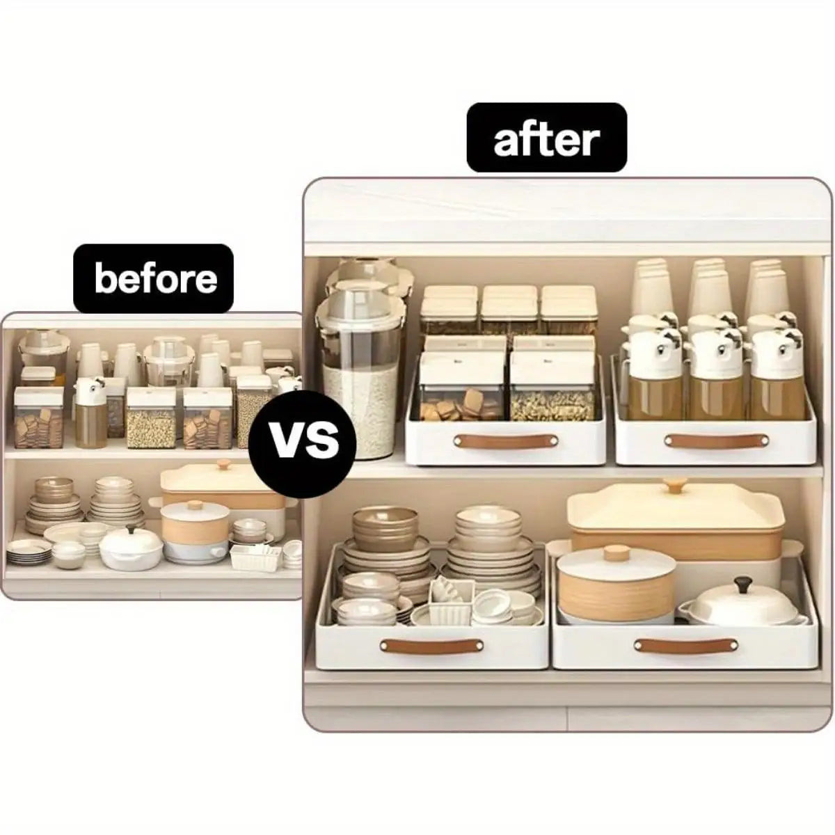 Pull out Cabinet Organizer Fixed with Adhesive Nano Film